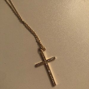 gold cross necklace